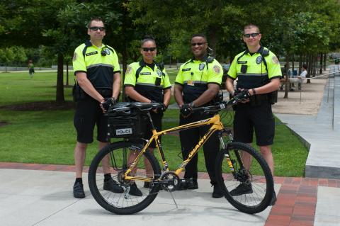 Members of the GTPD Core Campus Bike Patrol
