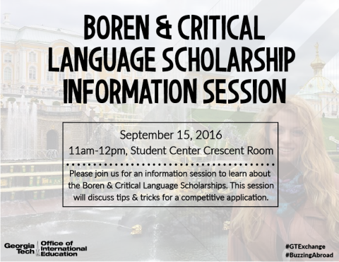 Boren and CLS Scholarship Session