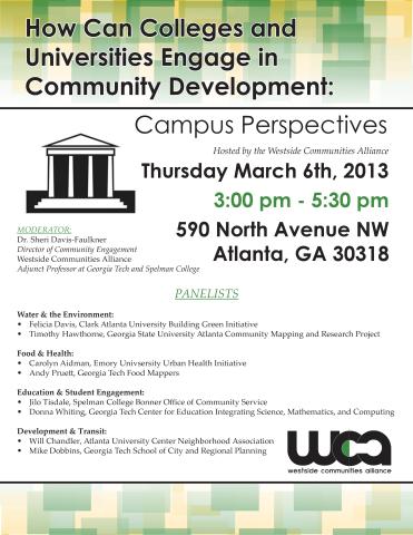 Westside Communities Alliance March 6 Panel
