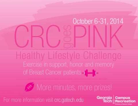 CRC Goes Pink: Pink Cardio-Fitness Challenge 2014