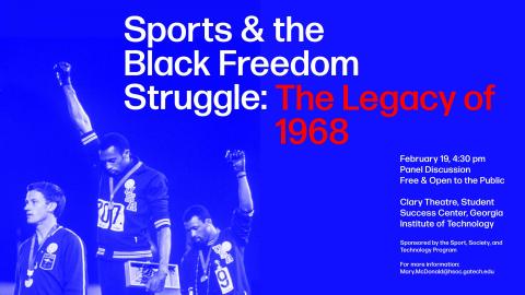 Advertising image for talk on Sports and the Black Freedom Struggle
