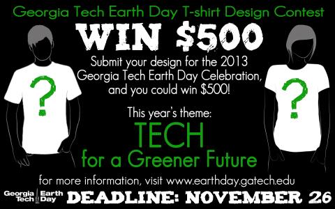 Earth Day 2013 T-shirt Design Contest Extended