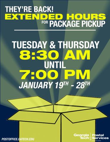 Package Pickup Window Extended Hours s 2016