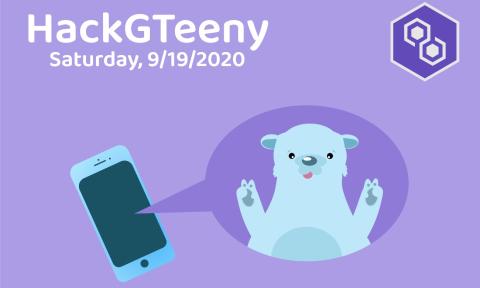 Flyer for HackGTeeny, hosted Sept. 19, 2020.