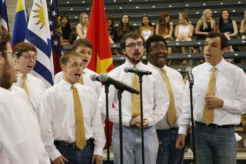 Glee Club at New Student Convocation in 2016