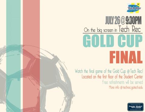 Tech Rec Gold Cup Event on 7/26!