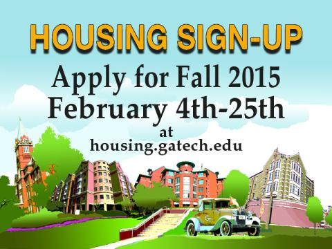 Fall 2015 Housing Sign-Up