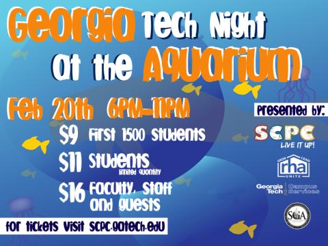 SCPC and RHA present: GT Night at the Aquarium!