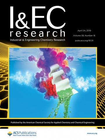 This is the cover art from the April, 2019 Issue of Industrial & Engineering Chemistry Research.
