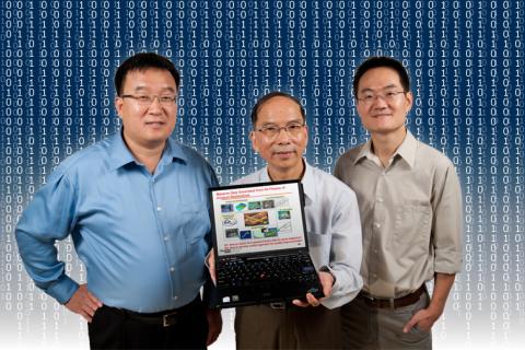 (L to R) Jan Shi, Carolyn J. Stewart Chair; Jeff Wu, Coca-Cola Chair in Engineering Statistics; and Ming Yuan, Coca-Cola Junior Professor, research how to successfully use massive data sets to help transform the way we do business.