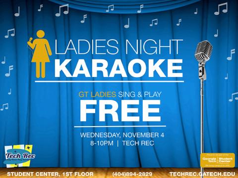 Tech Rec presents: LADIES NIGHT Karaoke!
