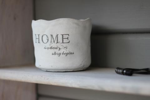 white home vase