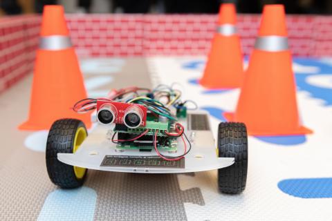 Robotic car with ultra-low power chip
