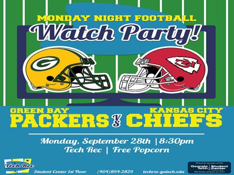 Tech Rec presents: Monday Night Football Watch Party!