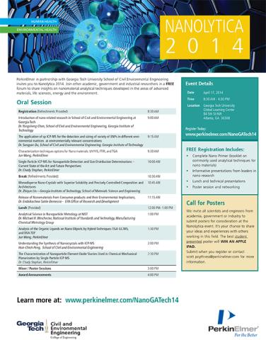 Nanolytica 2014 Educational Symposium