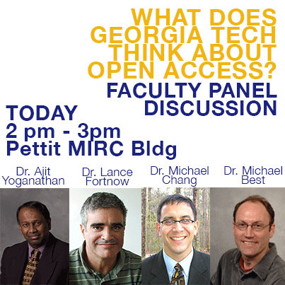 Open Access Faculty Panel Discussion Oct. 23