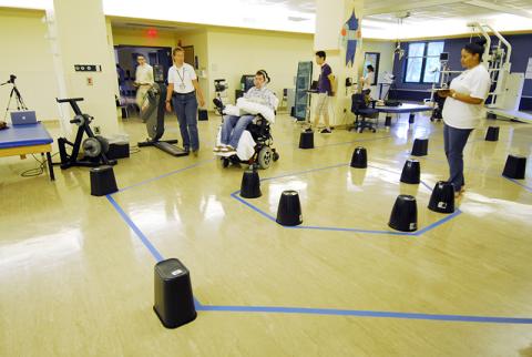 Wheelchair obstacle course