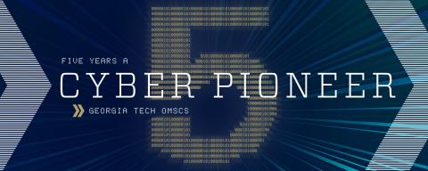 Graphic "5 Years a Cyber  Pioneer"