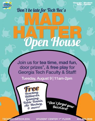Tech Rec's Mad Hatter Open House