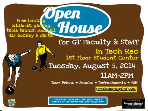 Faculty and Staff Tech Rec Open House 2014!