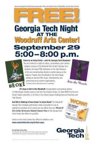 GT Night at Woodruff Arts Center, September 2011