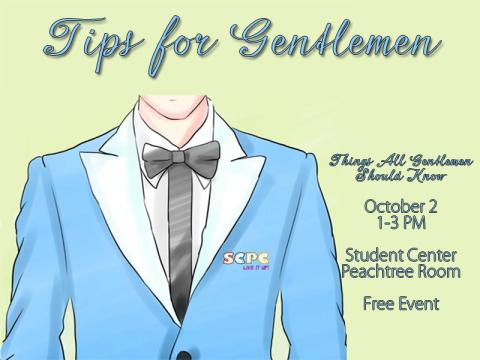 SCPC Options presents: Tips for Gents