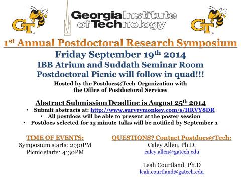 2014 Postdoctoral Research Symposium