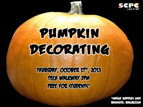 SCPC Options presents: Pumpkin Decorating