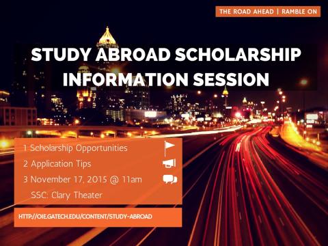 Study Abroad Scholarships Info Session 3