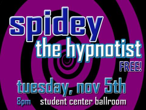 SCPC Comedy and Entertainment presents: Spidey the Hypnotist!