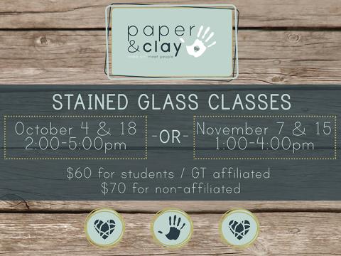 Paper & Clay presents: Stained Glass Workshop!