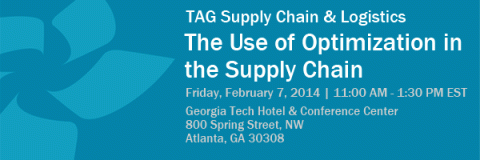 TAG Luncheon - The Use of Optimization in the Supply Chain