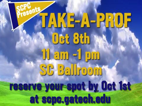 SCPC Arts presents: Fall 2013 Take-A-Prof!
