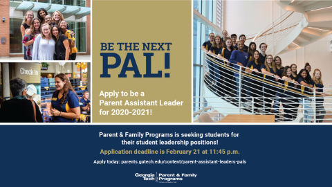 Student leaders in various roles used to advertise the PAL position.