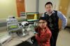 ECE Ph.D. student Taiyun Chi with his advisor Hua Wang