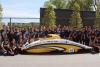 solar racing team and their car, sr-2 odyssey