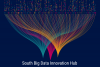 South Big Data Innovation Hub Graphic - data lines merge with number sets