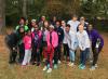 Bria Matthews (back center) with the Girls on the Run crew.