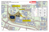 map of Campus Center logistics February - temporary walkway closed