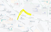 map of gas line road closures / rerouting for Campus Center