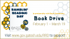 Flyer for the Ramblin' Reading Day book drive, held from Feb. 1 - March 19, 2021.
