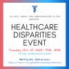 Health Disparities Event on October 27th via Bluejeans.