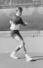 Kenny Thorne on the tennis court for the Yellow Jackets in the late eighties