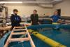 Testing Icefin in the Crary Science Lab tank - Anthony Spears, Dr. Mick West, Catherine Walker.