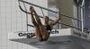 Jessica Parratto practices for 10 meter platform