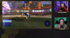 Esports Symposium Tournament showing Rocket League Game with Commentators-- Screen Image