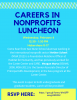 Flyer for the Nunn School Careers in Nonprofits Luncheon