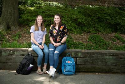 Chloe Thomas and Kayleigh Haskin