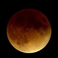 A January 2000 total lunar eclipse (Photo by NASA)