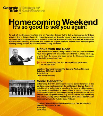 COA Homecoming Invitation